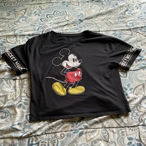 Mickey Mouse Themed Cropped T-Shirt